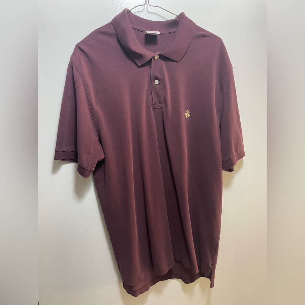 Brooks Brothers Men’s Maroon Polo Shirt Size Large Great Condition
